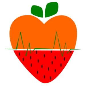 logo du site : un coeur couleur fraise